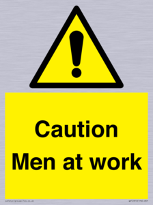 Caution Men at work